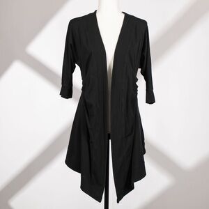 Lululemon 3/4 Sleeve Black Open-Front Cardigan, Size 6 (Very Good Condition)
